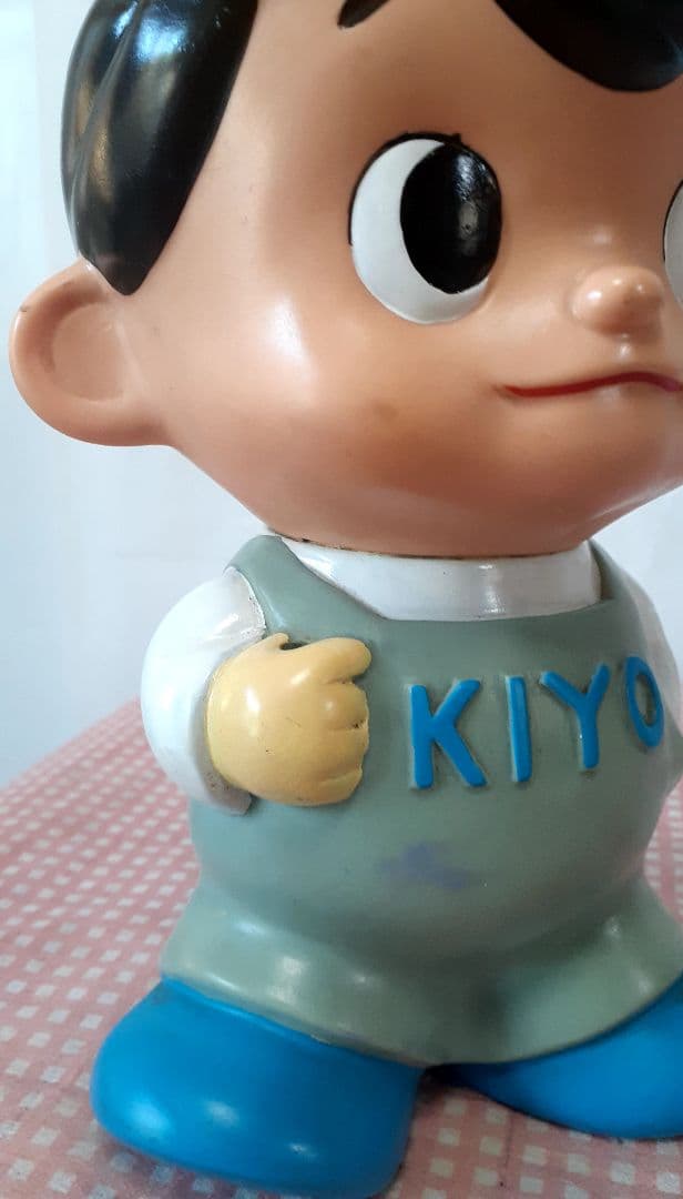 希少当時物【昭和レトロ】紀陽銀行　キヨー坊や　ソフビ貯金箱　フィギュア