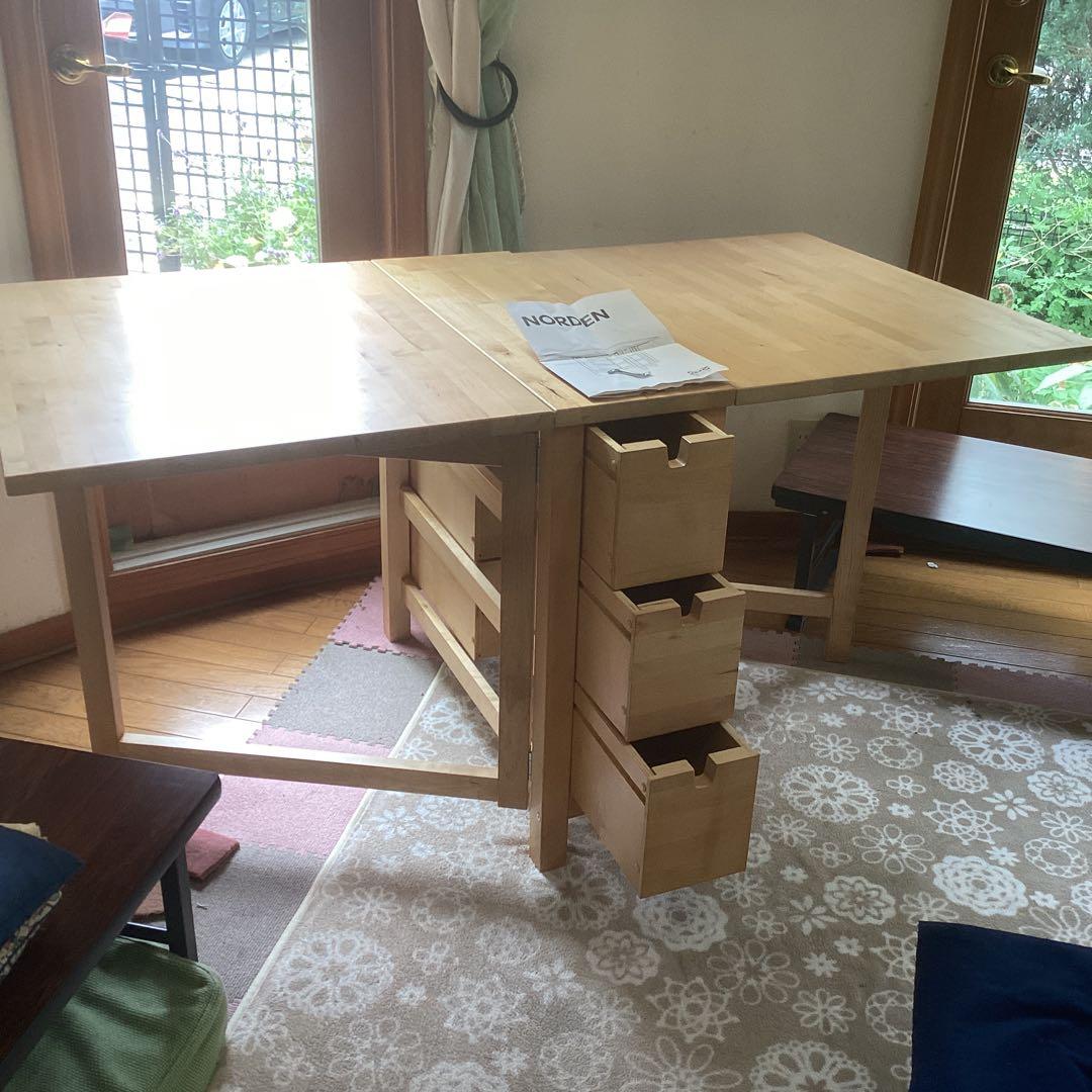 イケア折りたたみゲートレックテーブル