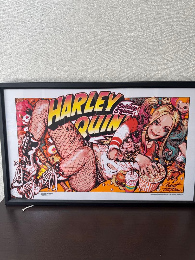 ロッキンジェリービーン　ハーレイ・クイン ポスター 2枚セット額入り