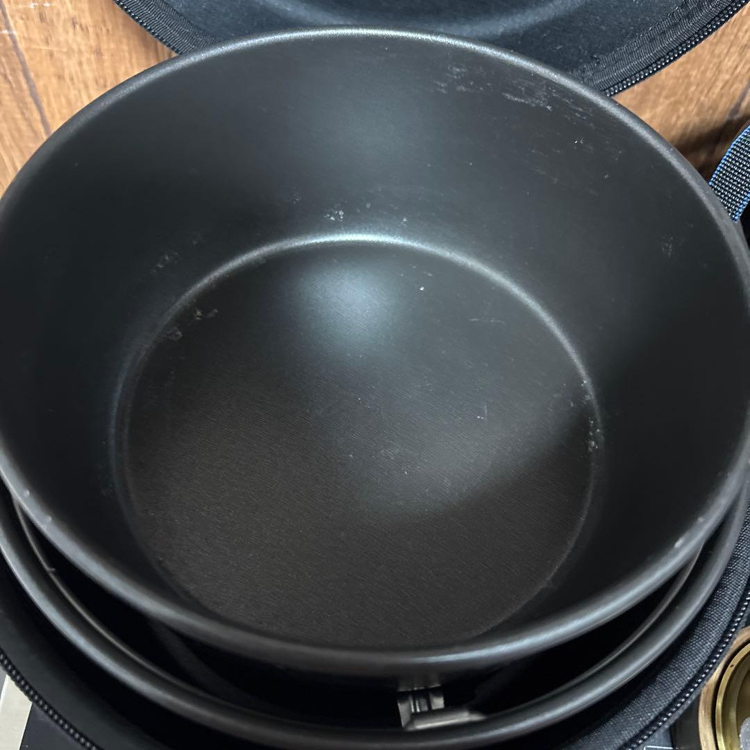 トランギア ストームクッカーL・ブラックバージョン 専用ケース付き