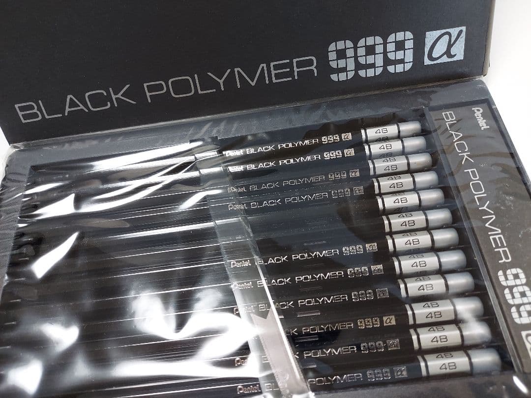 Pentel BLACK POLYMER 999α 4B 鉛筆 レトロ鉛筆