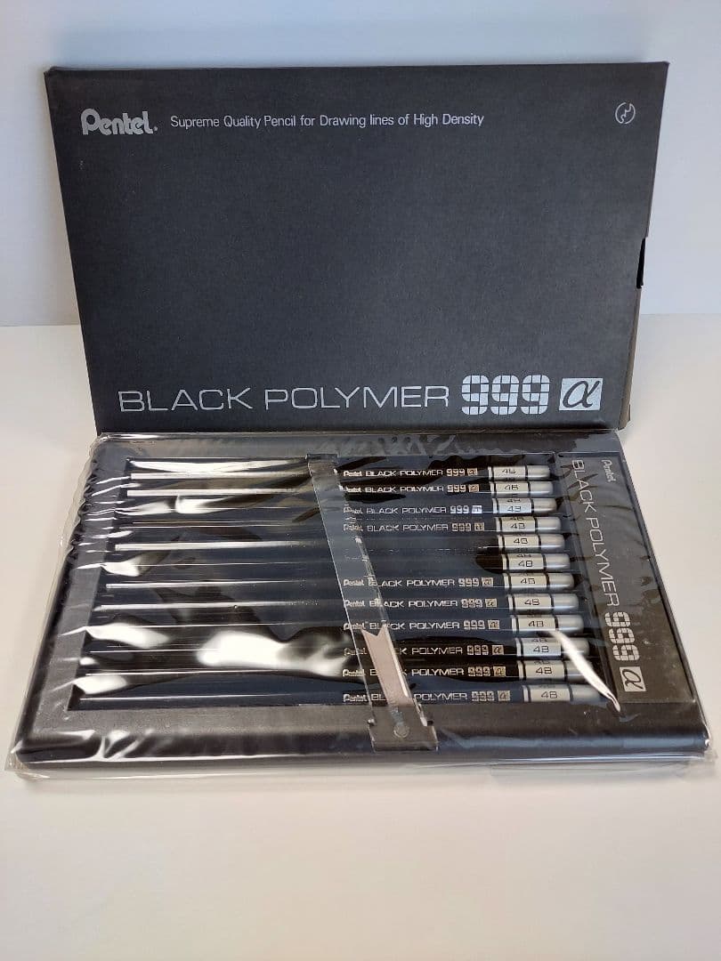 Pentel BLACK POLYMER 999α 4B 鉛筆 レトロ鉛筆
