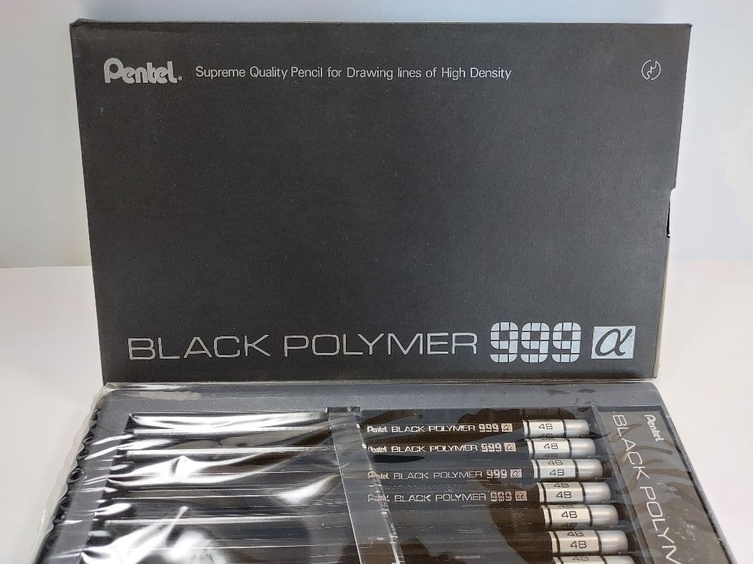 Pentel BLACK POLYMER 999α 4B 鉛筆 レトロ鉛筆