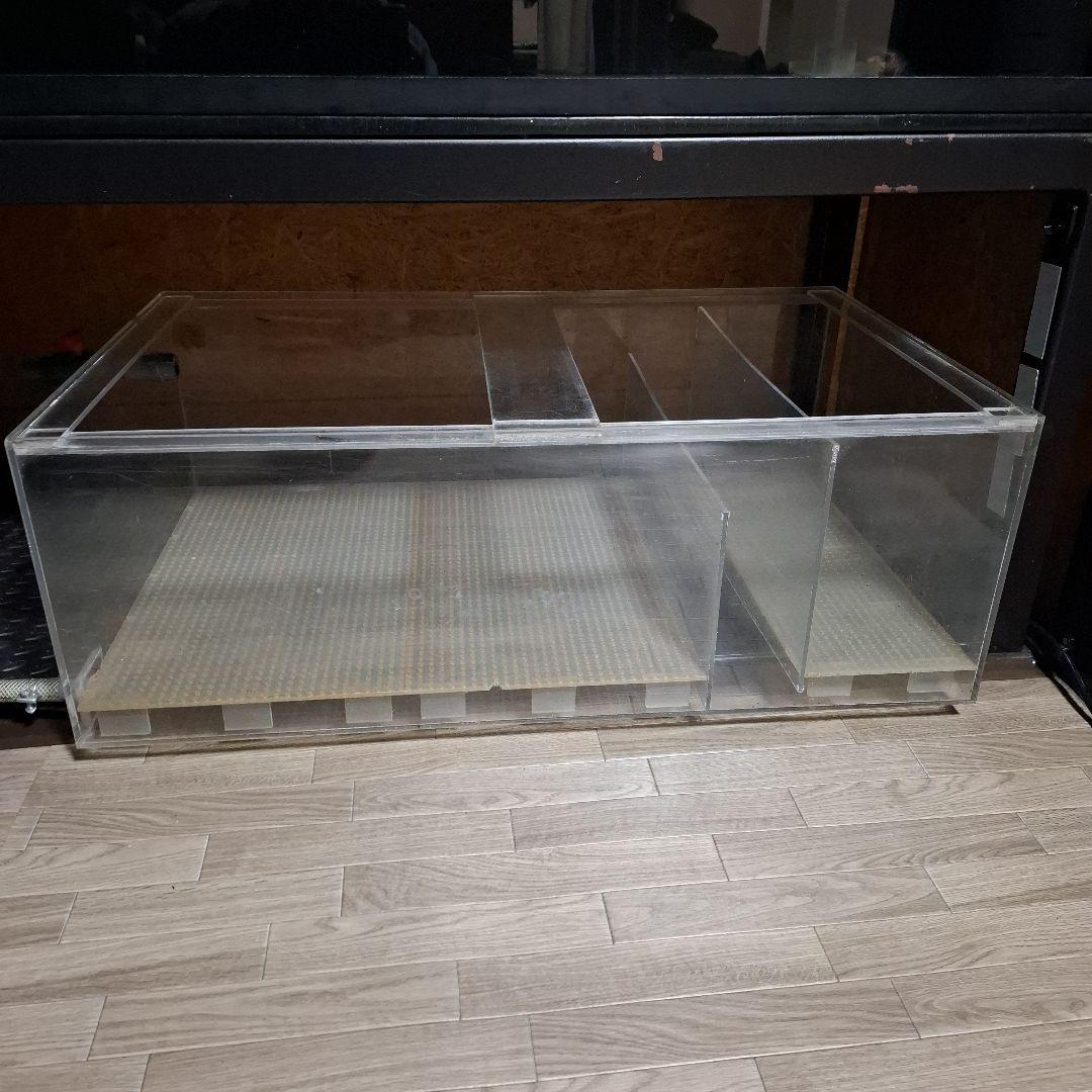 茨城　ろ過層　アクリル水槽　1000×600×350