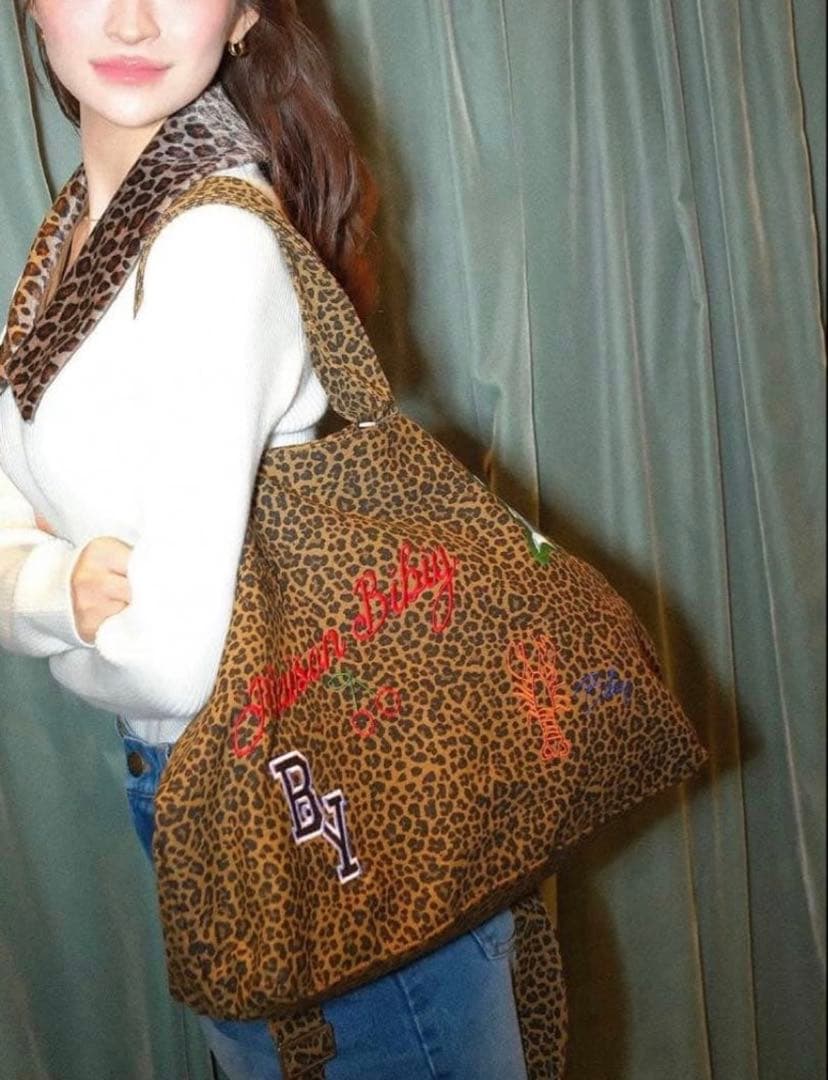 バッグ MAISON BIBIY.LEOPARD TOTE