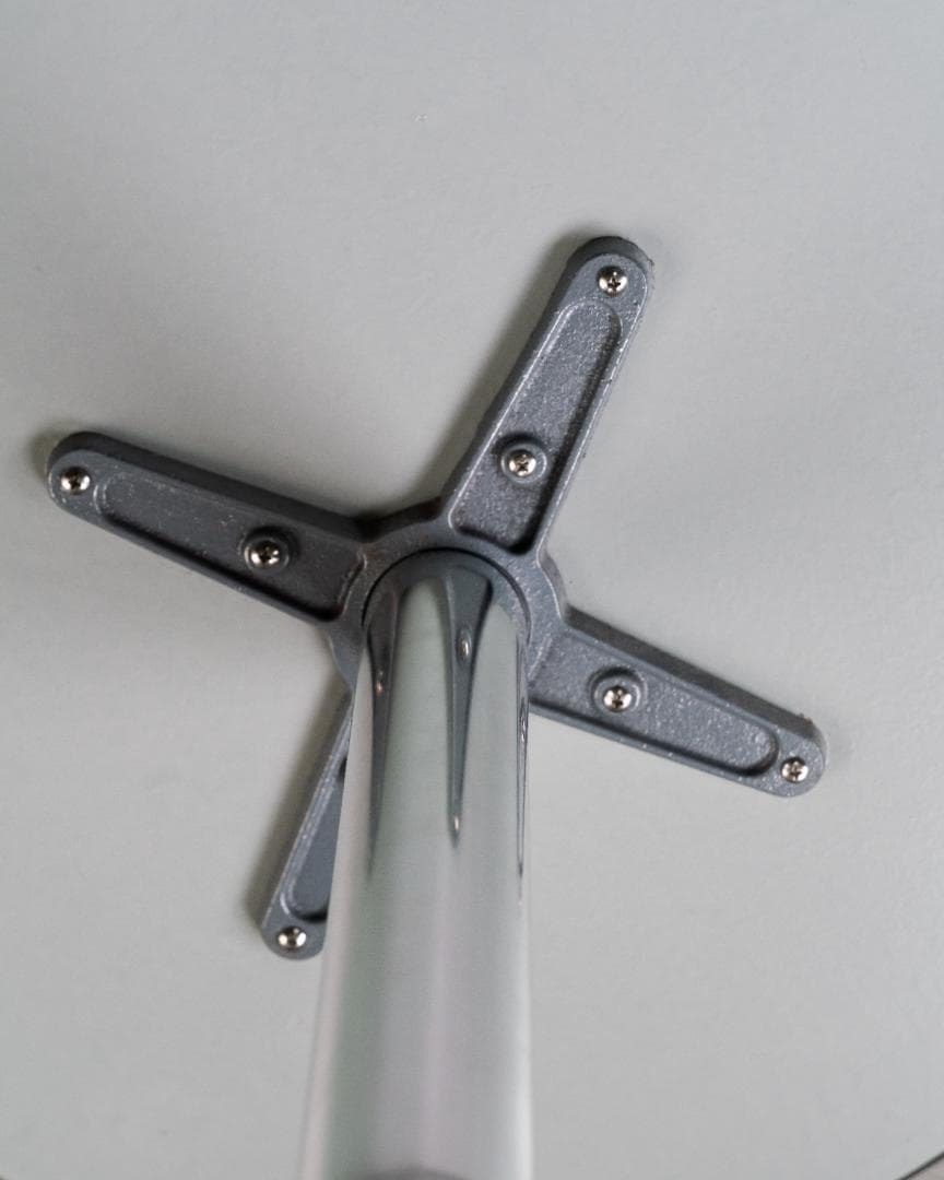 90s ヴィンテージ メタリック ラウンドテーブル ダイナー仕様 レトロモダン