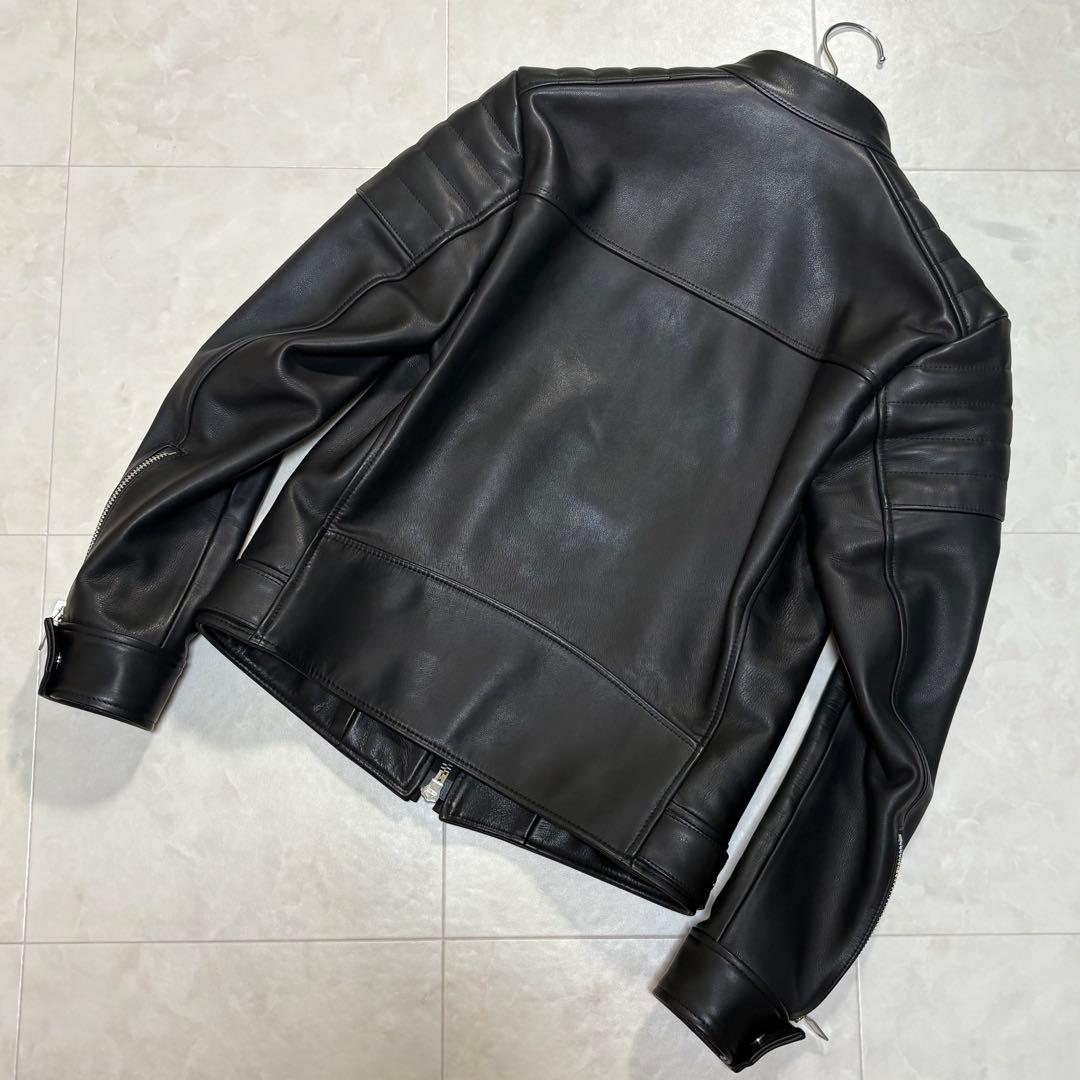 FIXER f-02 シングル ライダース ジャケット ブラック レザー 黒 2