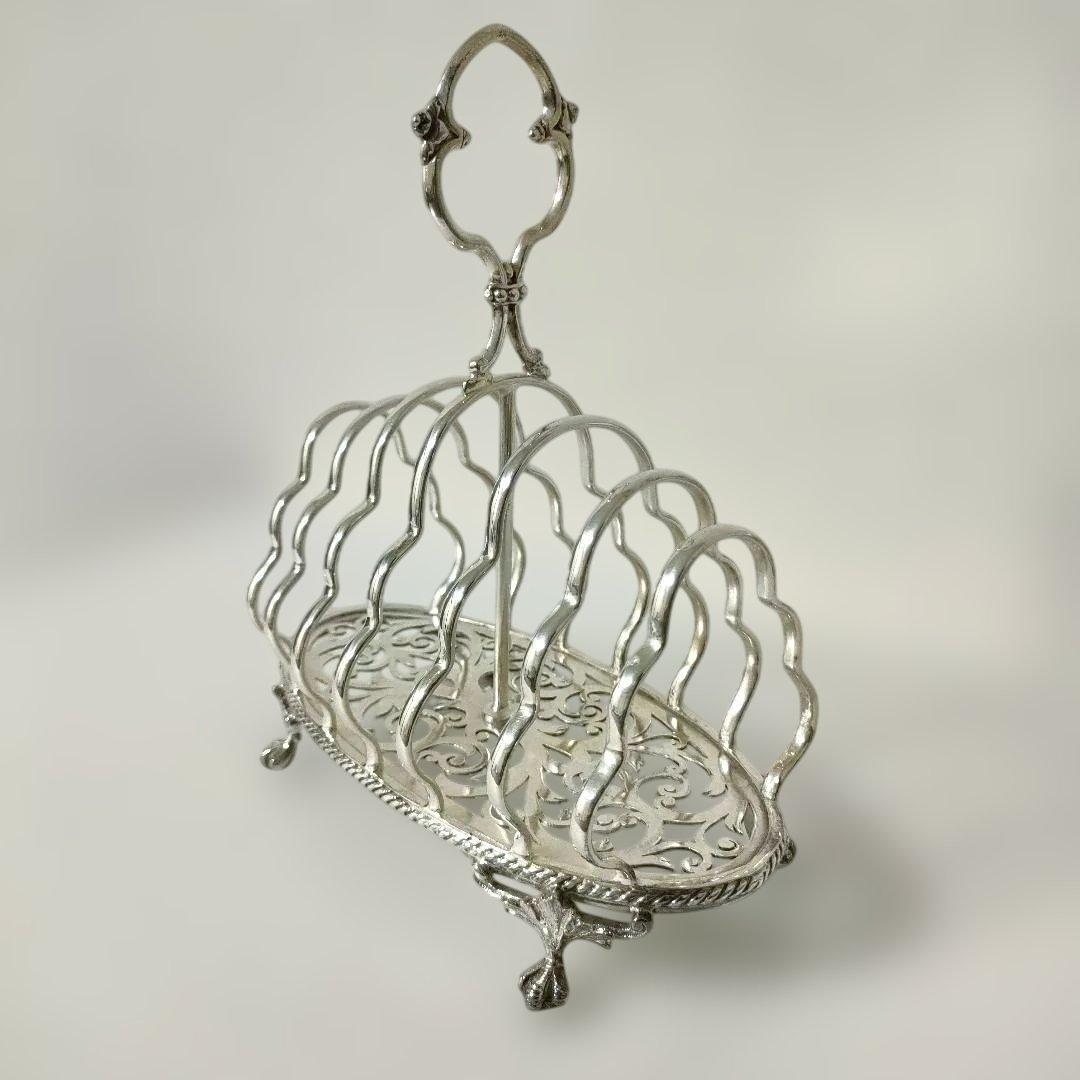 シルバープレート　トーストラック　アンティーク　ビンテージ