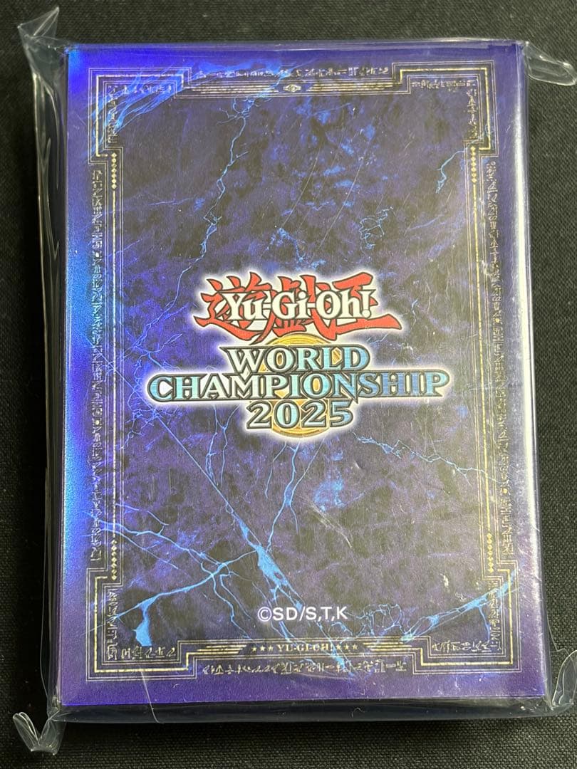 遊戯王 WCS2025 スリーブ 青　公式　パリ　世界大会　100入り