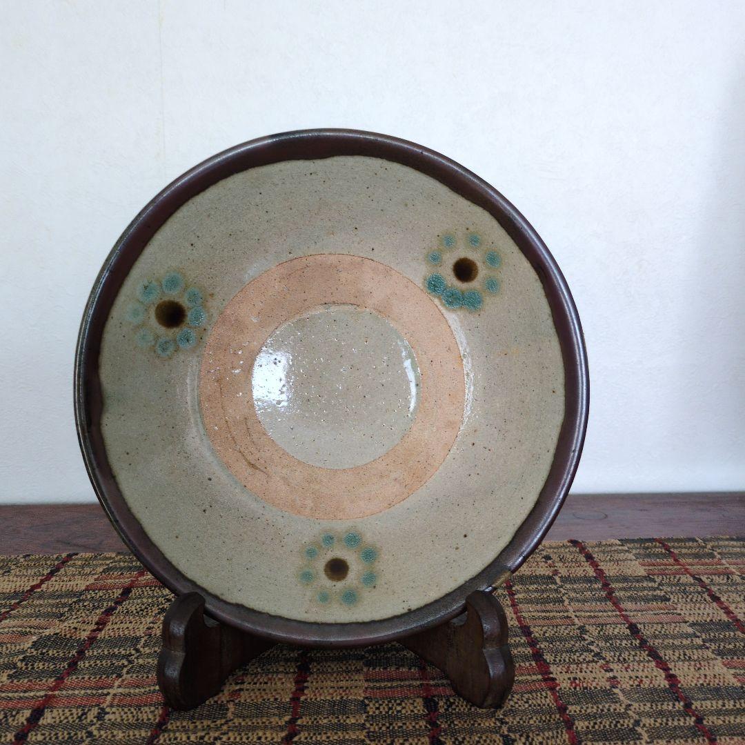 【再値下げ】【人間国宝】濱田庄司　益子焼　青文打皿