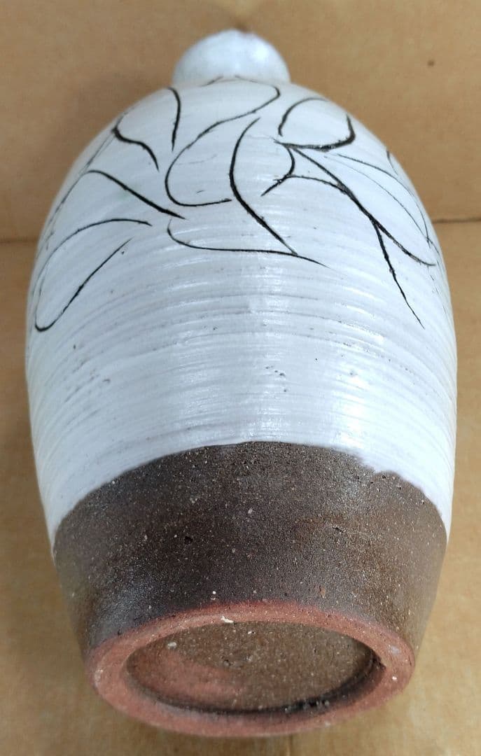 【本物保証】藤平伸 華文花瓶 共箱 栞 京都私立大名誉教授 美品 高21㎝超