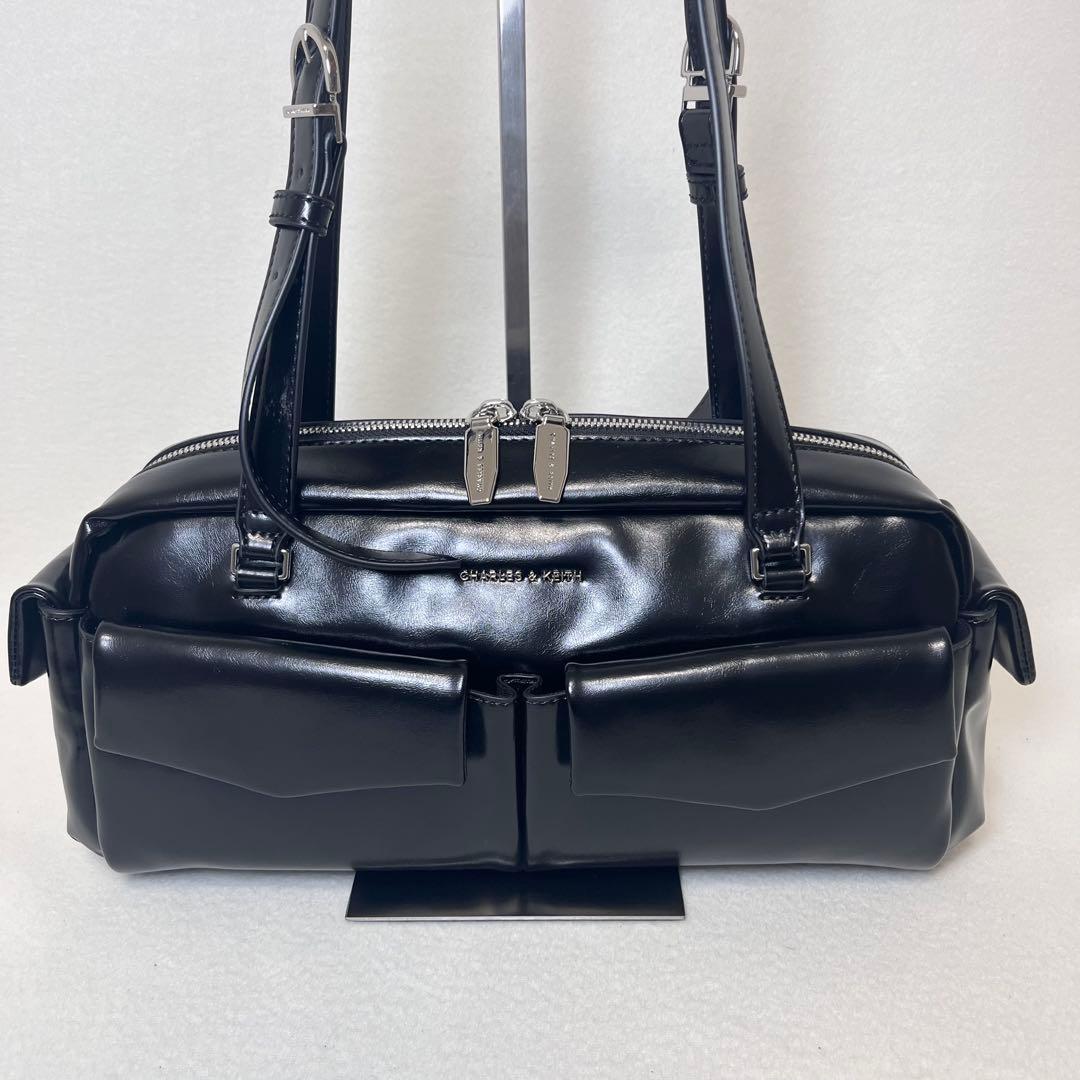 レイナ様　チャールズアンドキース ショルダーバッグ レイチェル ブラック