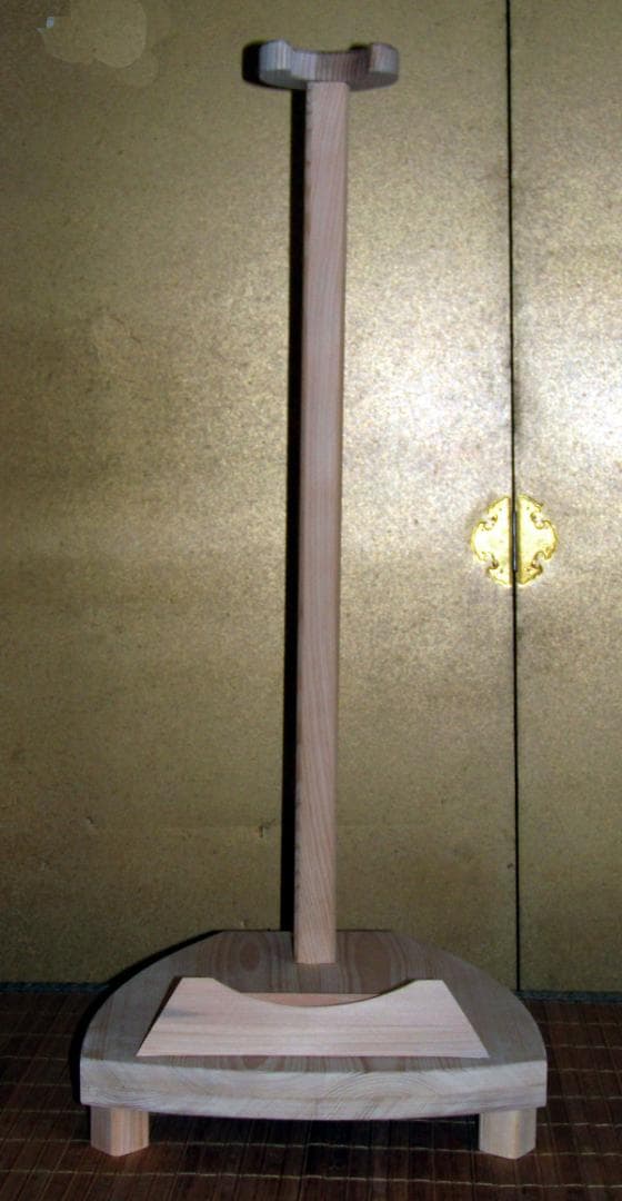 ◆ 木造 木地仕上げ　薩摩琵琶設置用 琵琶架 邦楽器　 鑑賞用　 ◆