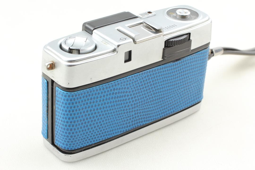 【整備済　美品】ブルー　OLYMPUS PEN S　ハーフカメラ #1358