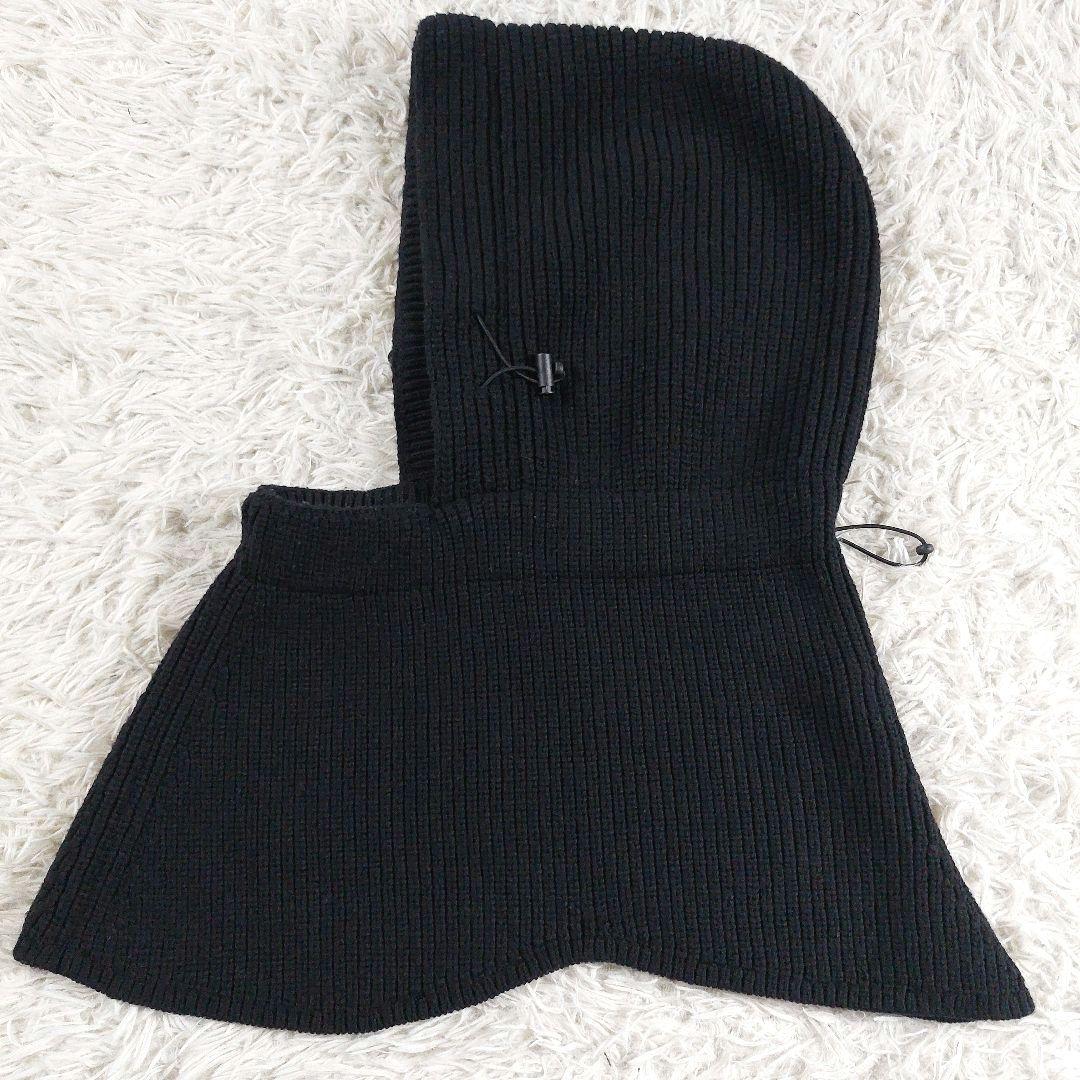 美品 YOKE 23AW 近年モデル ニット バラクラバ ビッグフード ブラック