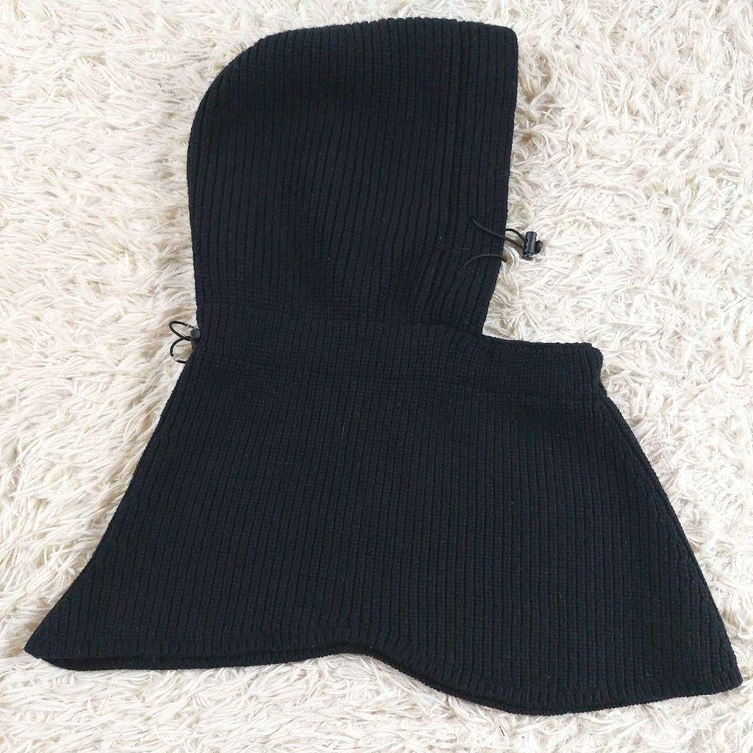 美品 YOKE 23AW 近年モデル ニット バラクラバ ビッグフード ブラック