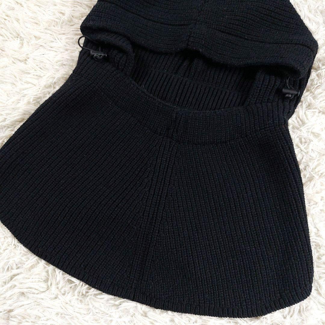 美品 YOKE 23AW 近年モデル ニット バラクラバ ビッグフード ブラック