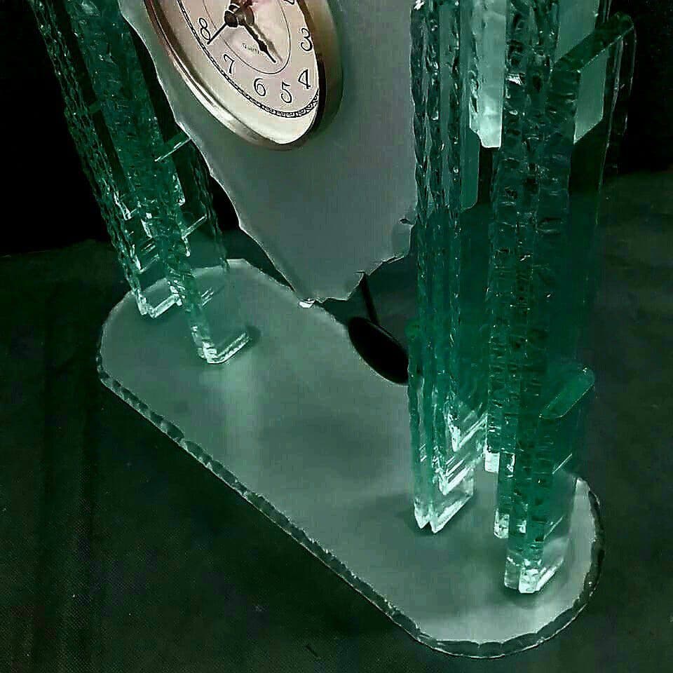 MURANO ムラノ ガラス 氷山 モチーフ 振り子時計 ベネチアン ムラーノ