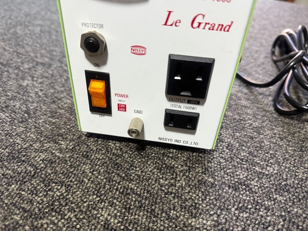 【美品】 日章 高圧 変圧器 SP-1500 トランス トランスフォーマ