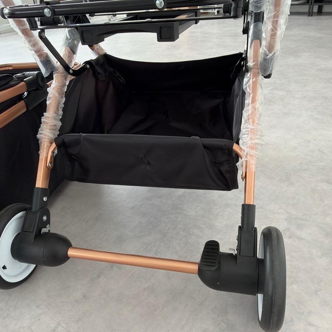 開封済み　未使用　ペットカート ブラック