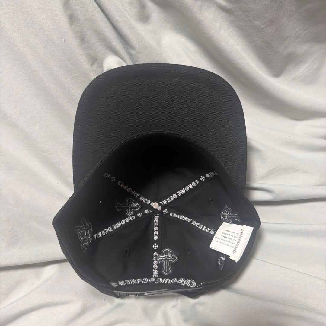 Chrome hearts クロス刺繍 ブラックベースボールキャップ
