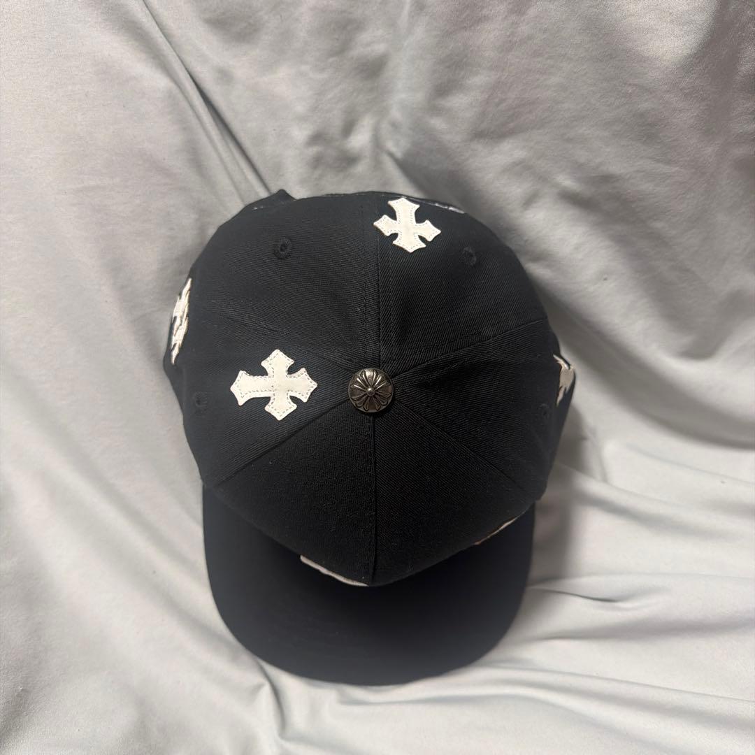 Chrome hearts クロス刺繍 ブラックベースボールキャップ