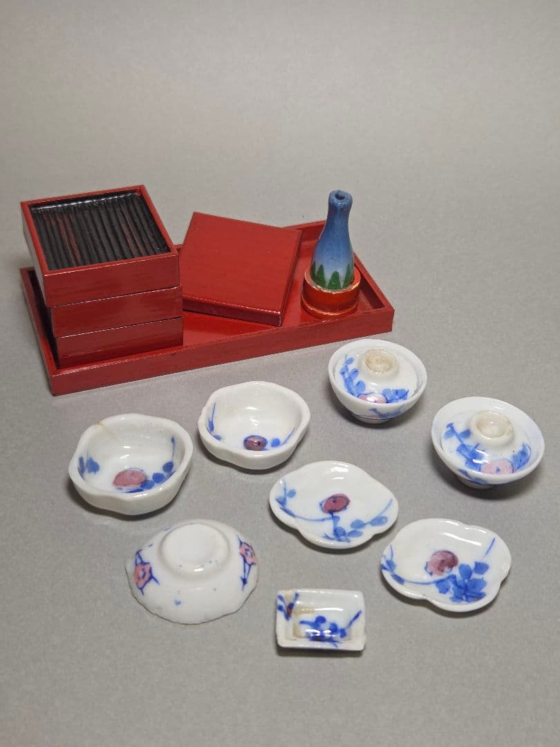 【lenge 】大正雛と雛道具2点おまとめ