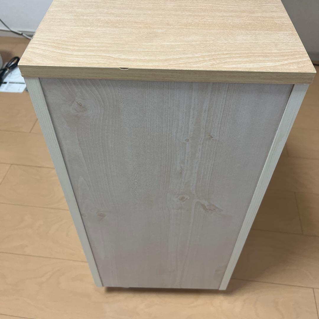 コスメワゴン キャスター付き ホワイト