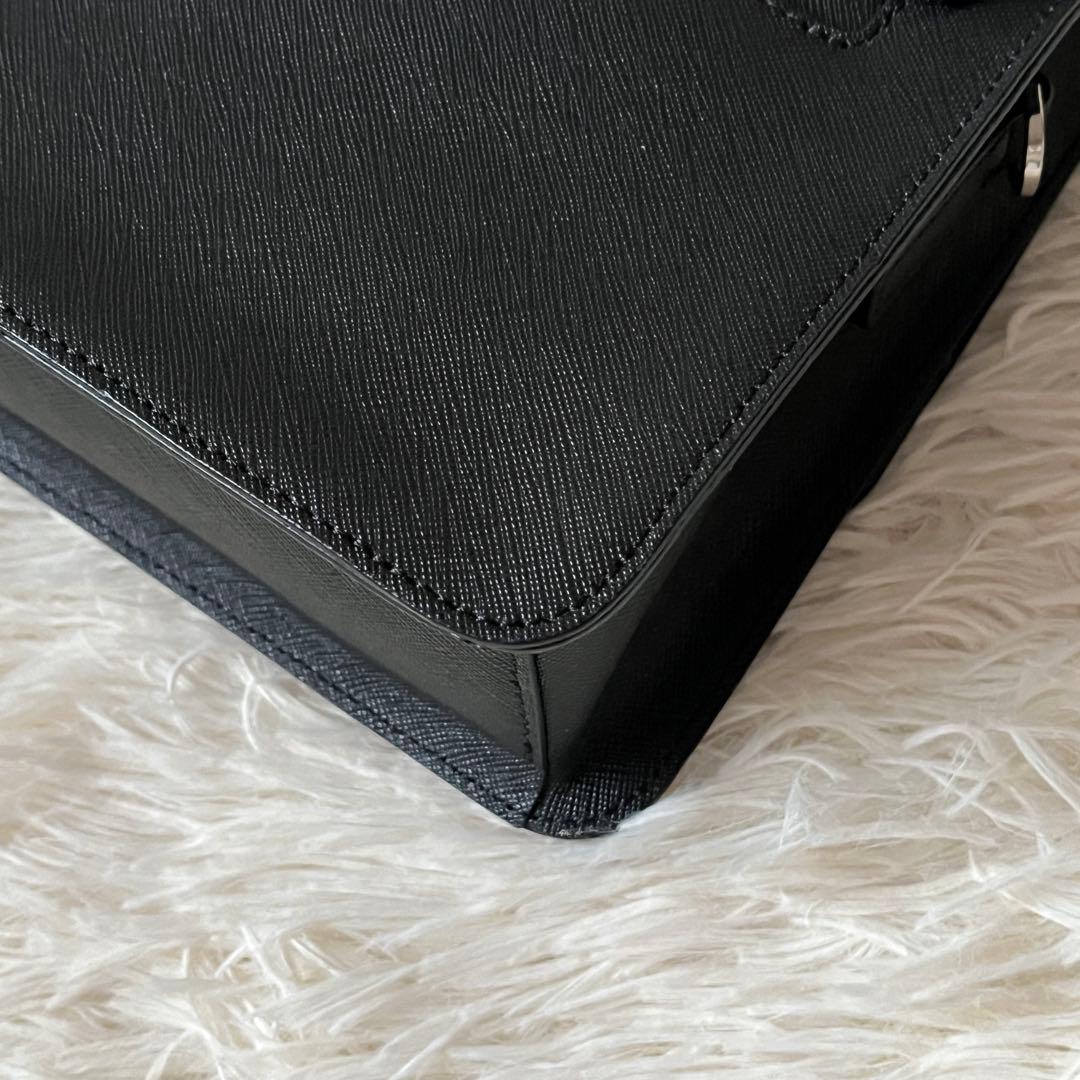 未使用級✨アニエスベー 2Wayハンドバッグ サフィアーノレザー