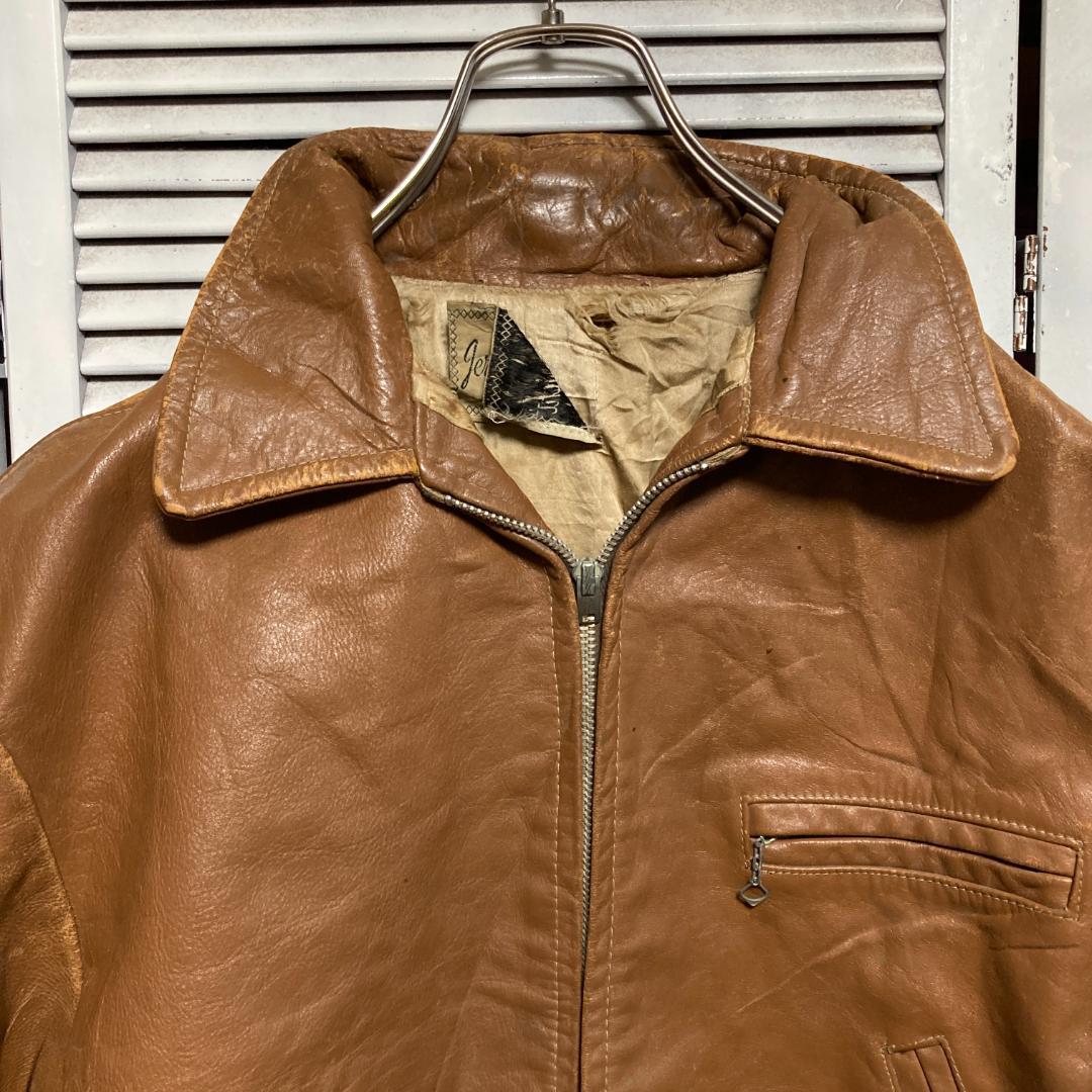 ATYE レザー ジャケット 古着 40s ~ 50s 60s 茶色 ACME