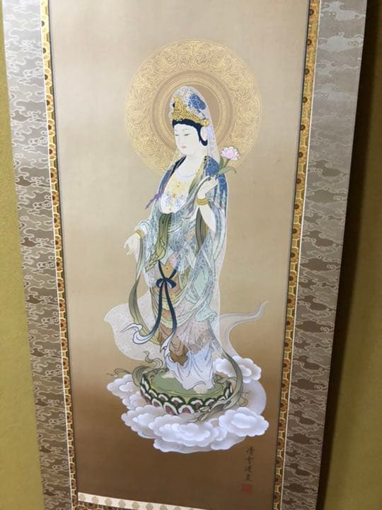 掛け軸！雲上聖観音