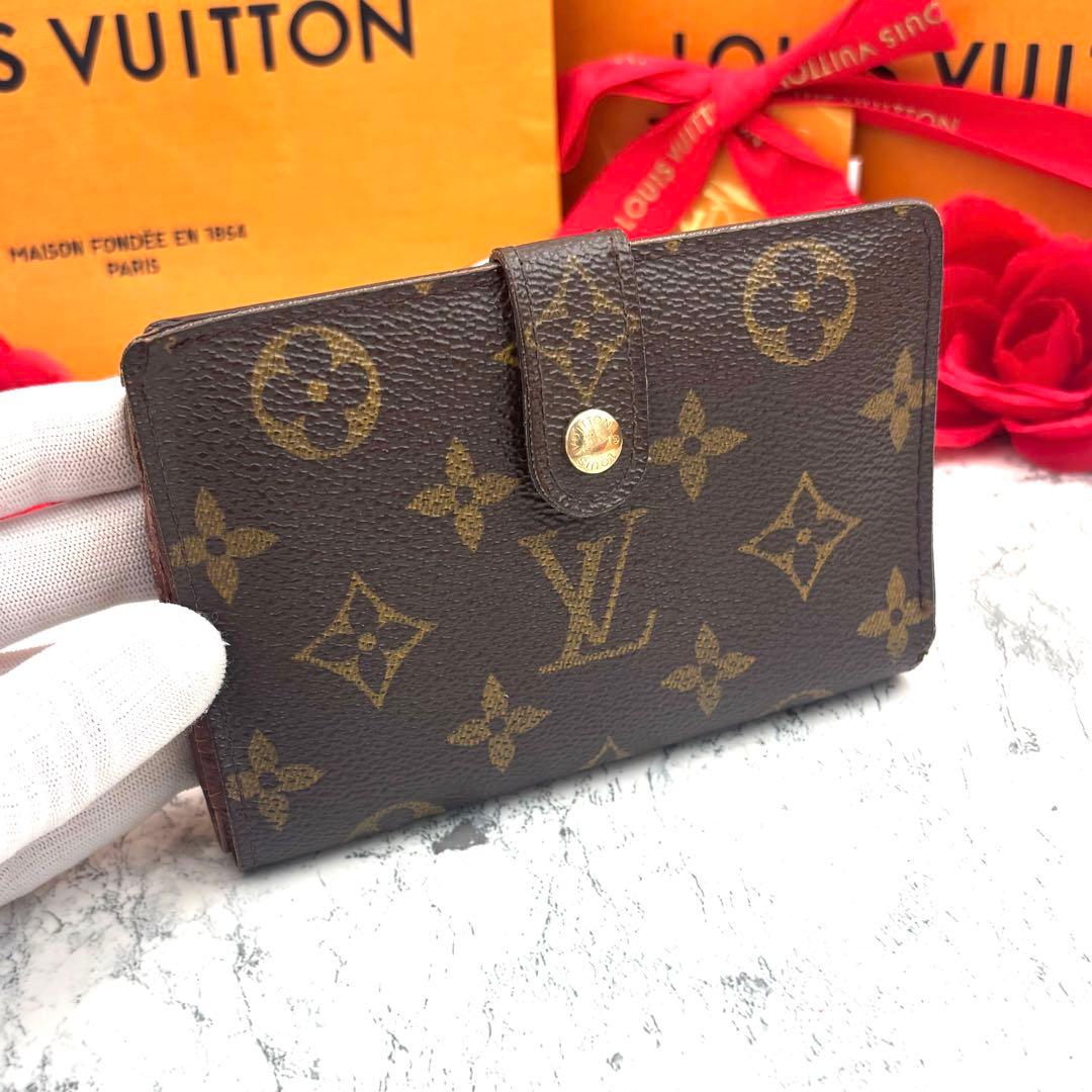 【極美品】 ルイヴィトン モノグラム ヴィエノワ がま口 折り財布