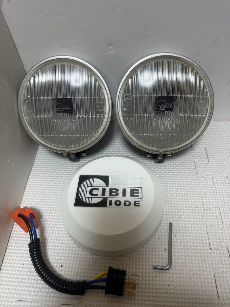 当時物デュアルカウル用CIBIEフォグランプ/ライトカバー付シビエ