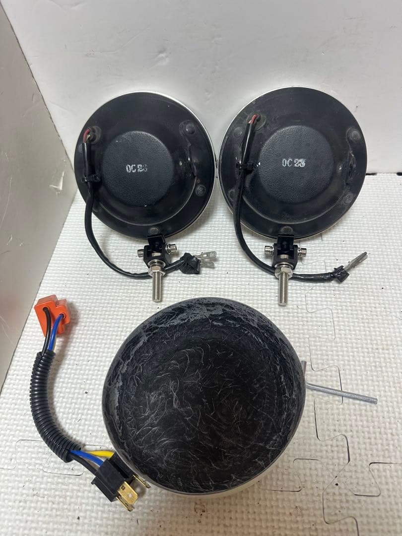 当時物デュアルカウル用CIBIEフォグランプ/ライトカバー付シビエ