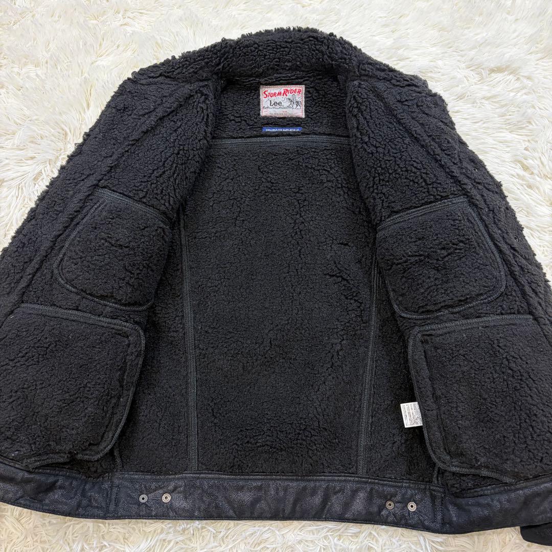 【美品】リー シップスジェットブルー別注 フェイクムートン ストームライダー S