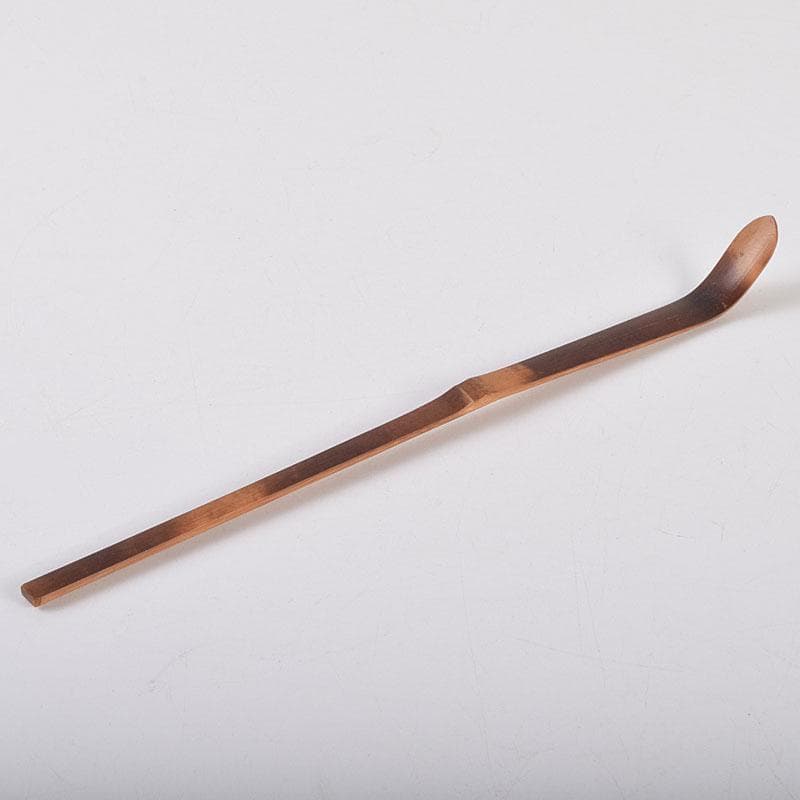 茶道具　指物師　稲垣信斎作　茶杓　銘「清友」　共箱　V　8640