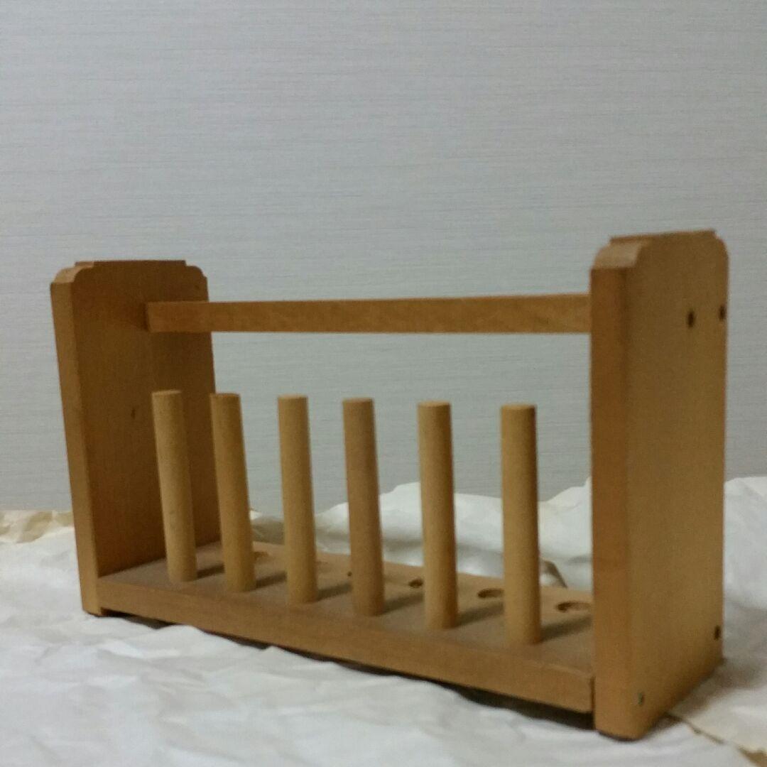 ガラス製試験管6本セット【スタンド付】