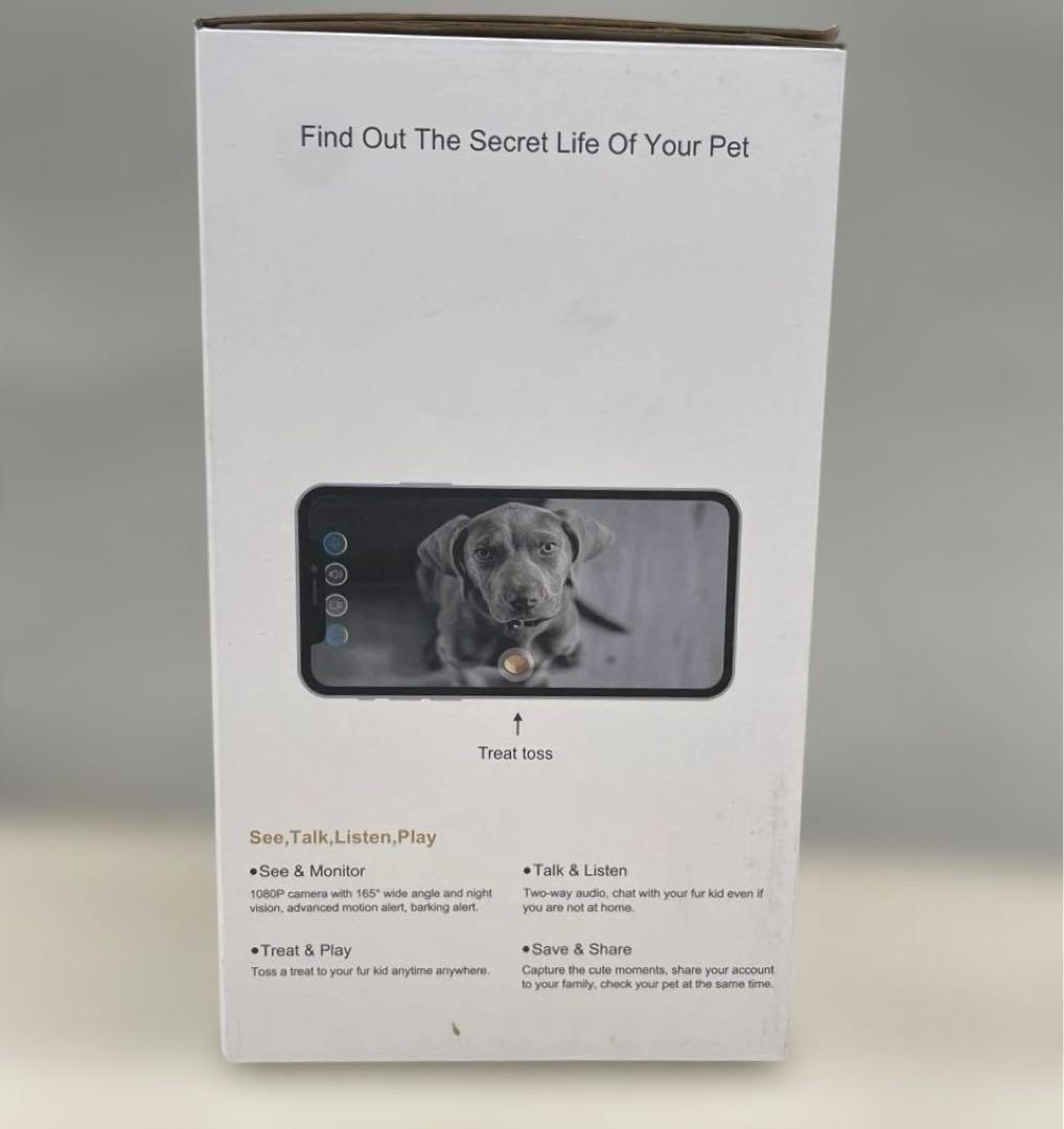 10008 Iseebiz ドッグカメラ 飛び出すおやつ　ホワイト