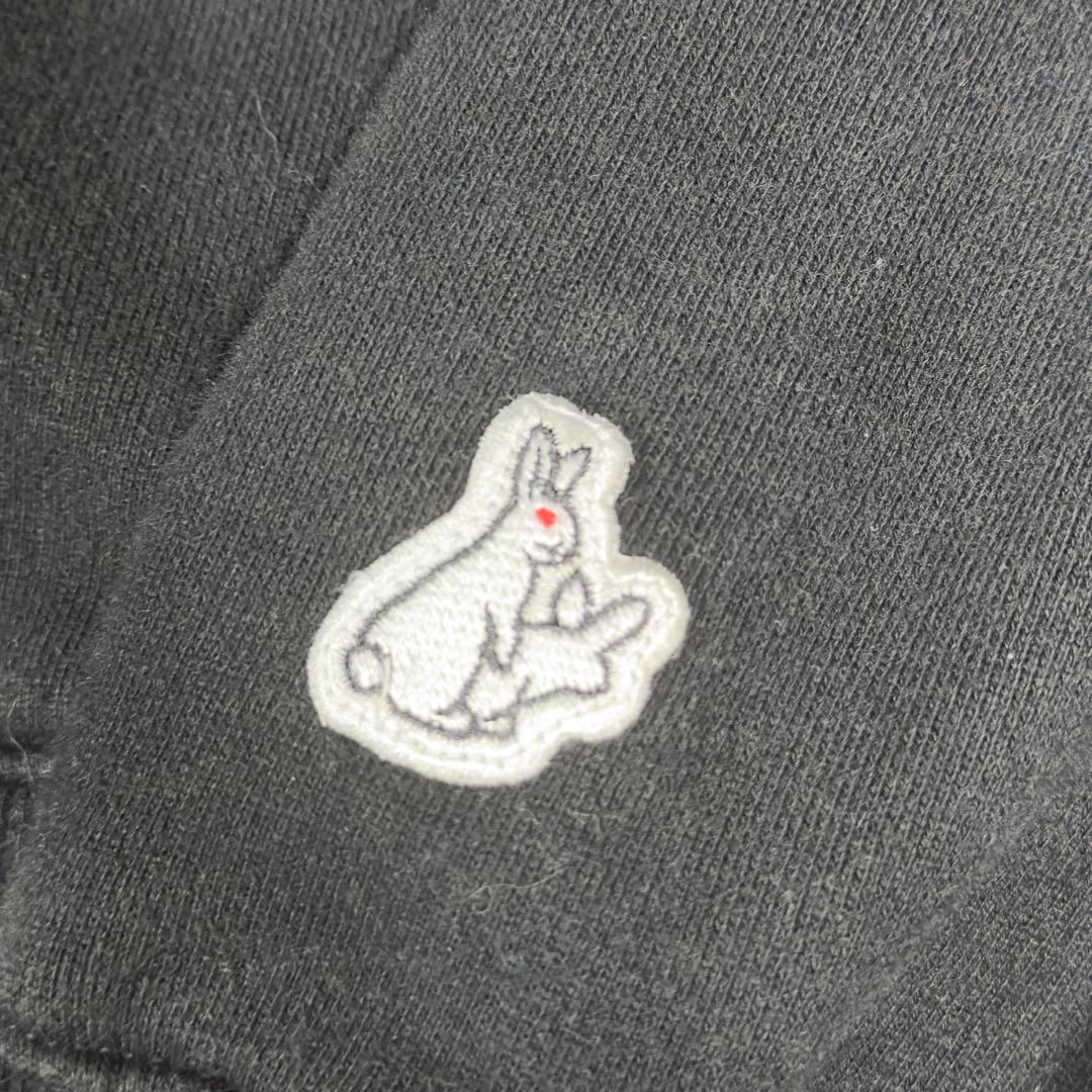 (着用10回)正規品 FR2 ブラックパーカー ウサギデザイン