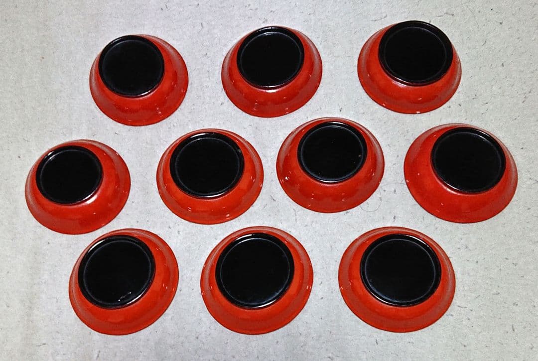 茶道具漆器 手塩皿 10枚