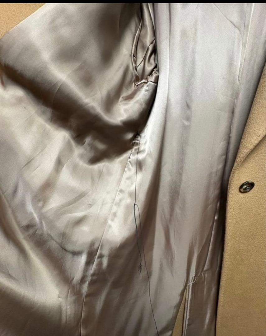 【美品】23区 ロングコート カシミヤ混 46