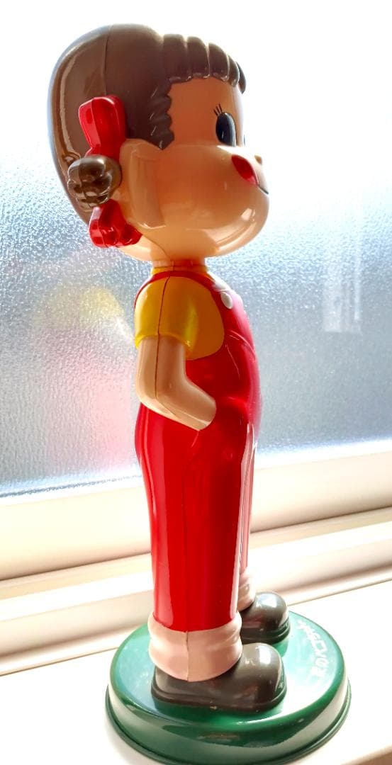 【美品】不二家のペコちゃん人形 首振り