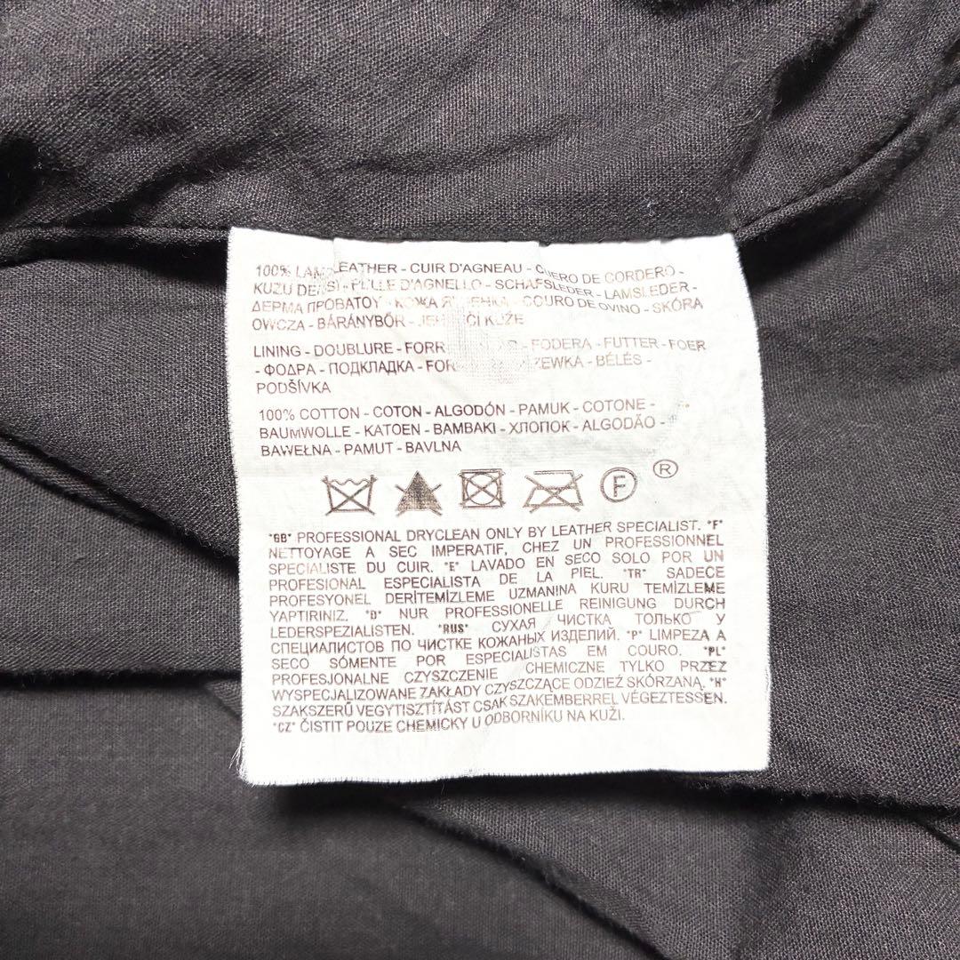 【状態良好】Levi's☆レザージャケット☆羊革☆ブラック☆XXLサイズ☆大きめ