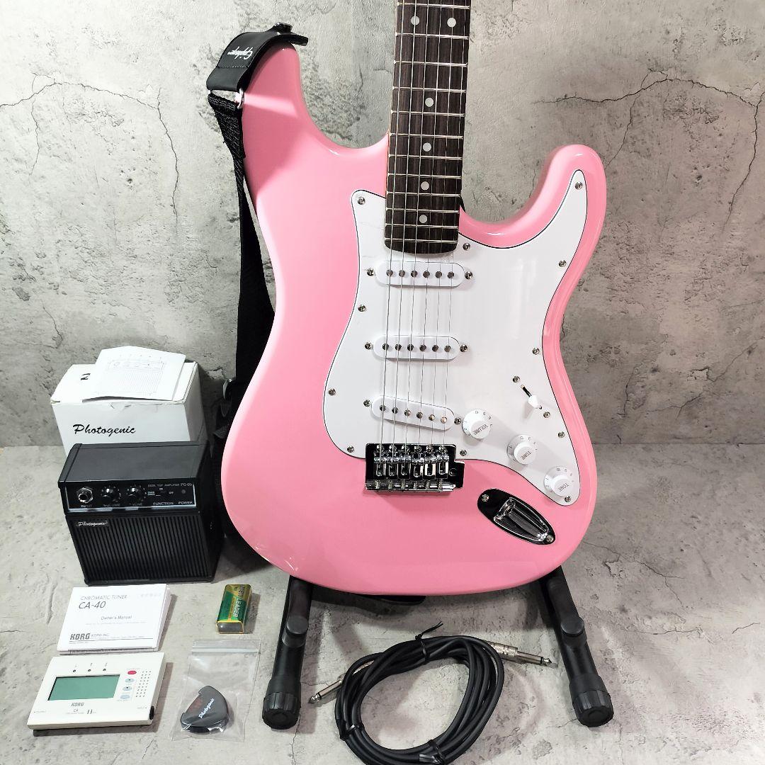 Photogenic ストラトキャスター ピンク　エレキギター