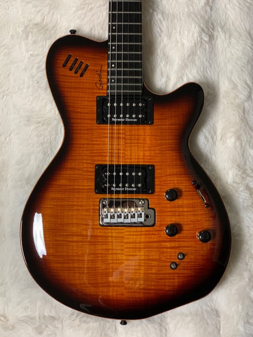 ギター Godin LGXT Cognac Burst Flame AAA