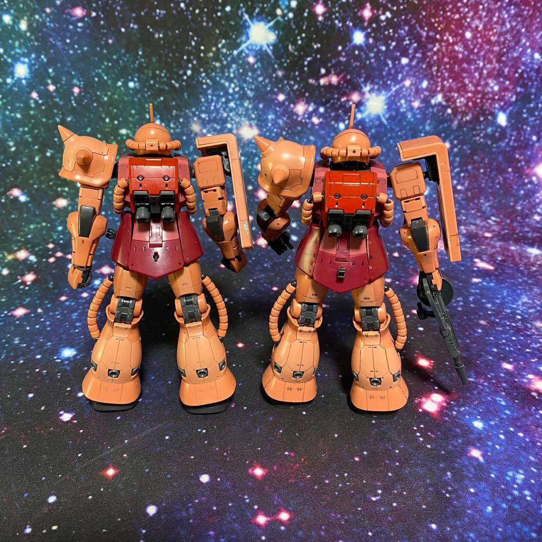 ガンプラ RG 1/144 シャア専用ザク 完成品3体セット