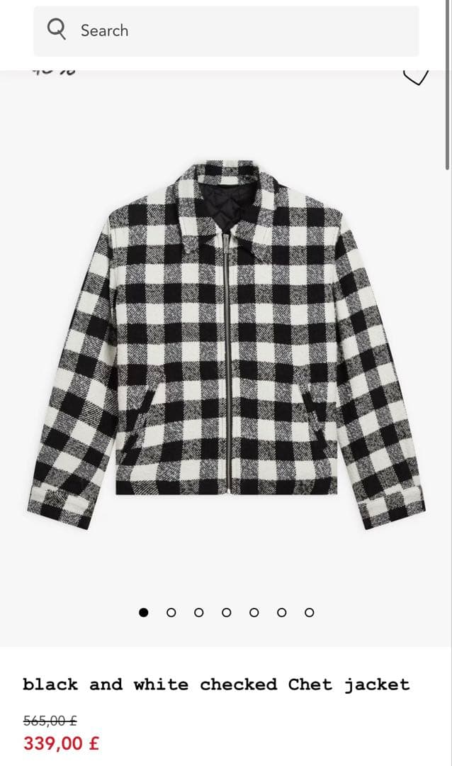 参考定価10万弱　現行　agnès b. wool zip blouson O