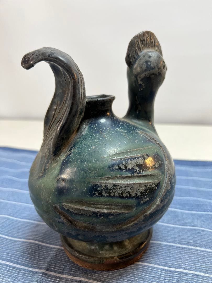 鳥の形の一輪挿し　オブジェ