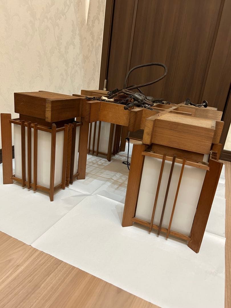 オーヤマ照明（オーデリック）和風 木製 吊り下げ照明　レトロ