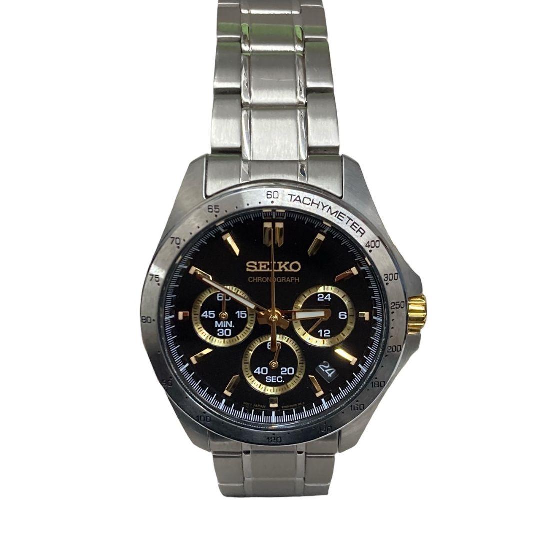 T*s様 O22006 SEIKO クロノグラフ 8T63-00D0 ブラックゴ